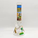 14" 7mm Cartoon Beaker Glass Bong [P22]_4