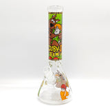 14" 7mm Cartoon Beaker Glass Bong [P22]_5