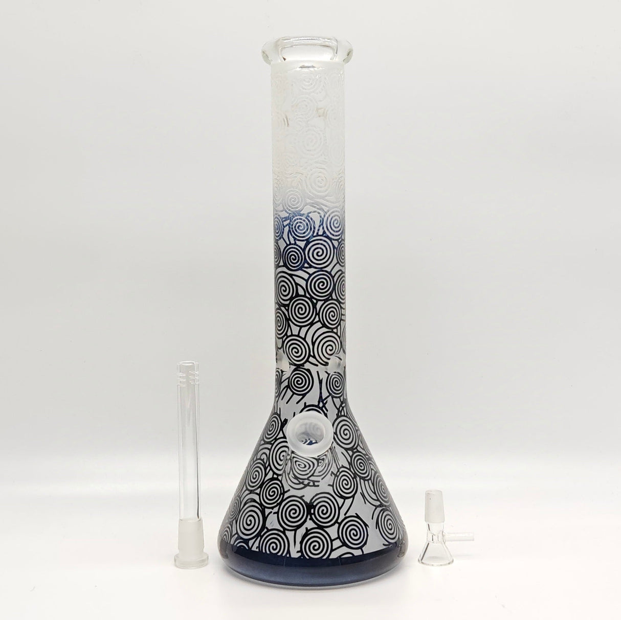 14" 5mm Abstract Design Beaker Glass Bong [LOT0072]_6