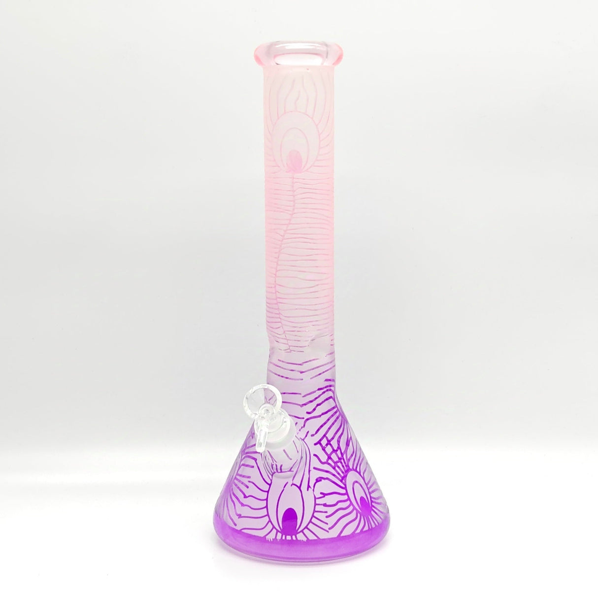 14" 5mm Abstract Design Beaker Glass Bong [LOT0072]_5