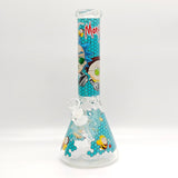 14" 7mm R&M Cartoon Beaker Glass Bong [P29]_6