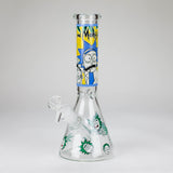 10" Comic Blast Glow in the dark Glass Bong [MG-160]