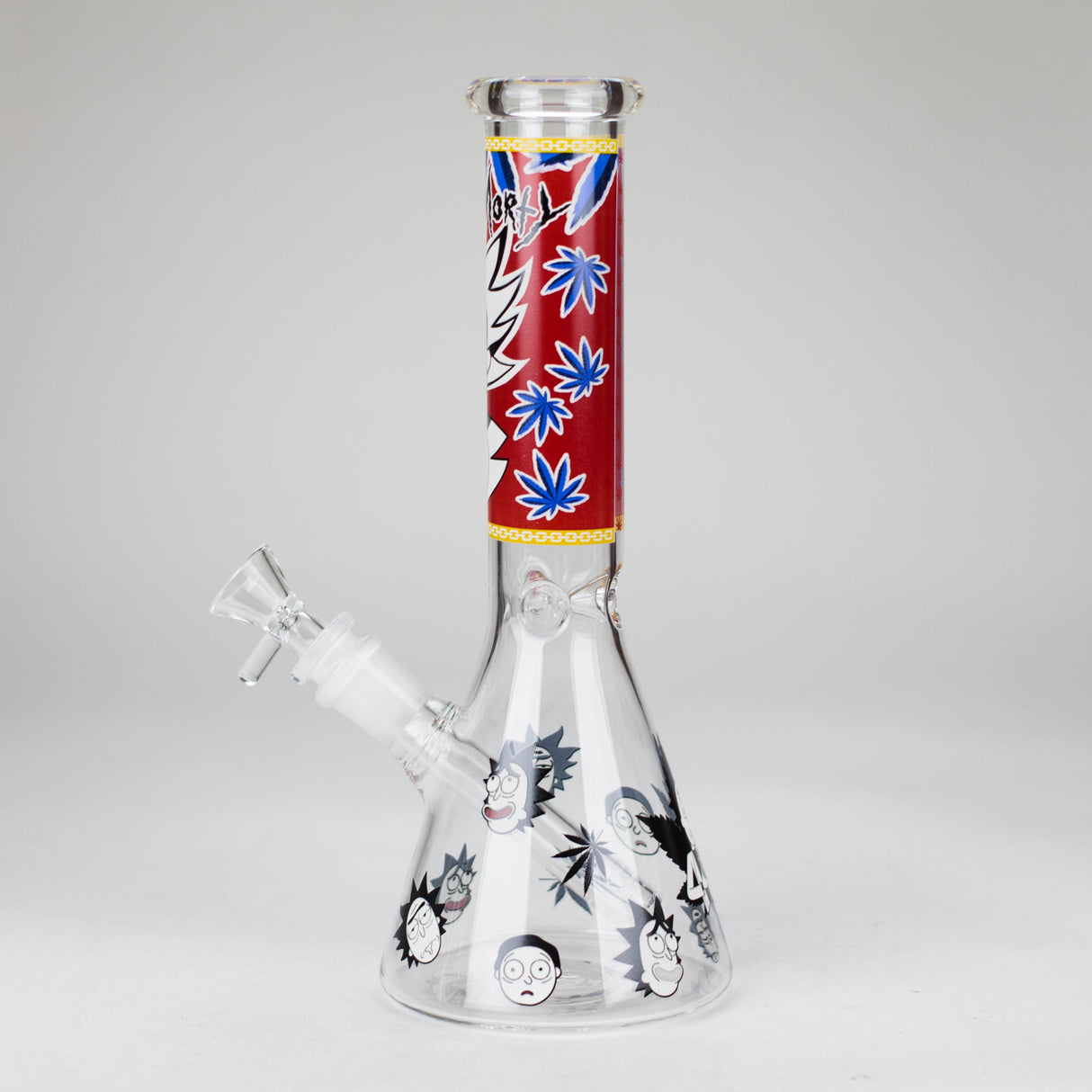 10" Comic Blast Glow in the dark Glass Bong [MG-160]