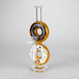 8.75" Double Donut Glass Bong [MK-BB04]