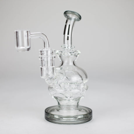 Infyniti | 6" Double glass recycle rig with shower head diffuser [GP1935]