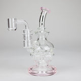 Infyniti | 6" Double glass recycle rig with shower head diffuser [GP1935]