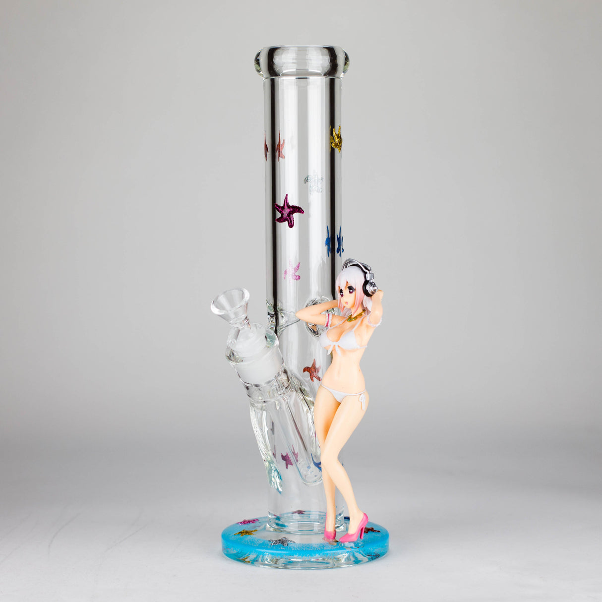 12" Figure Base Glass Bong