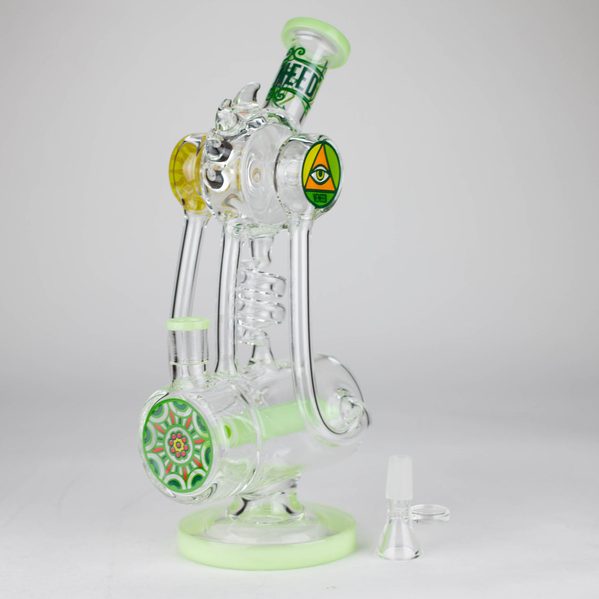 WENEED | 12" Twisting Tide Glass Bong