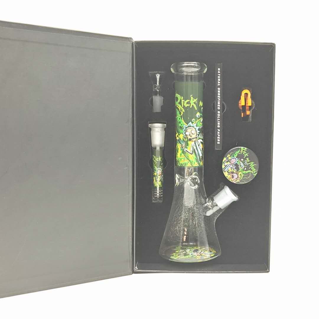 Cartoon Beaker Bong High Life Smoking Set-Assorted Color Glass Bong Super Supplys Inc