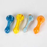 2.5" assorted color glass pipe Jar of 20