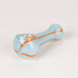 2.5" assorted color glass pipe Jar of 20