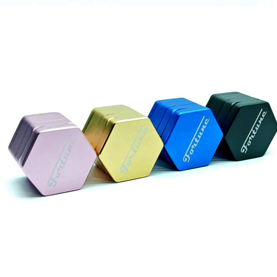 Fortune | 4 Parts Aluminum Hexagon Herb Grinder