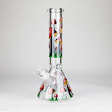 14" 7 mm Glass Bong With Magic Mushroom Design