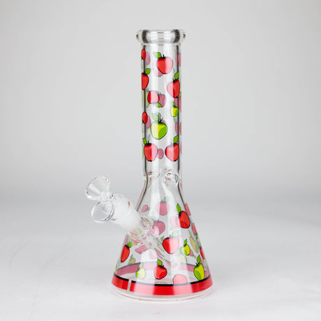 10" Glass Bong With Fruit Design