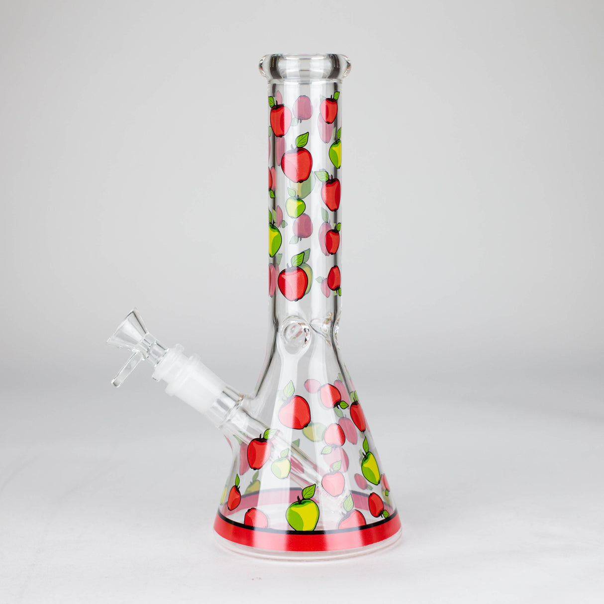 10" Glass Bong With Fruit Design