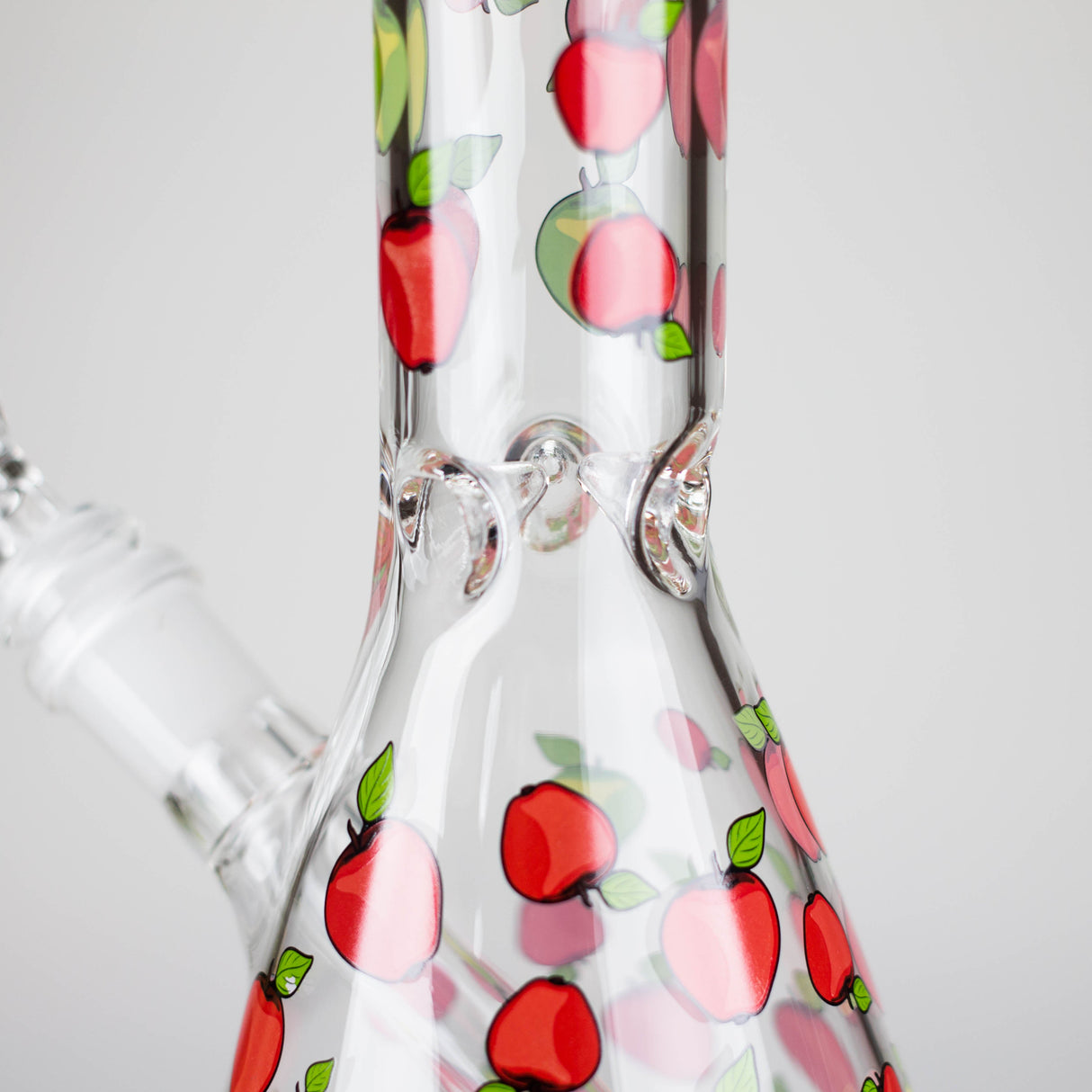 10" Glass Bong With Fruit Design