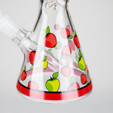 10" Glass Bong With Fruit Design