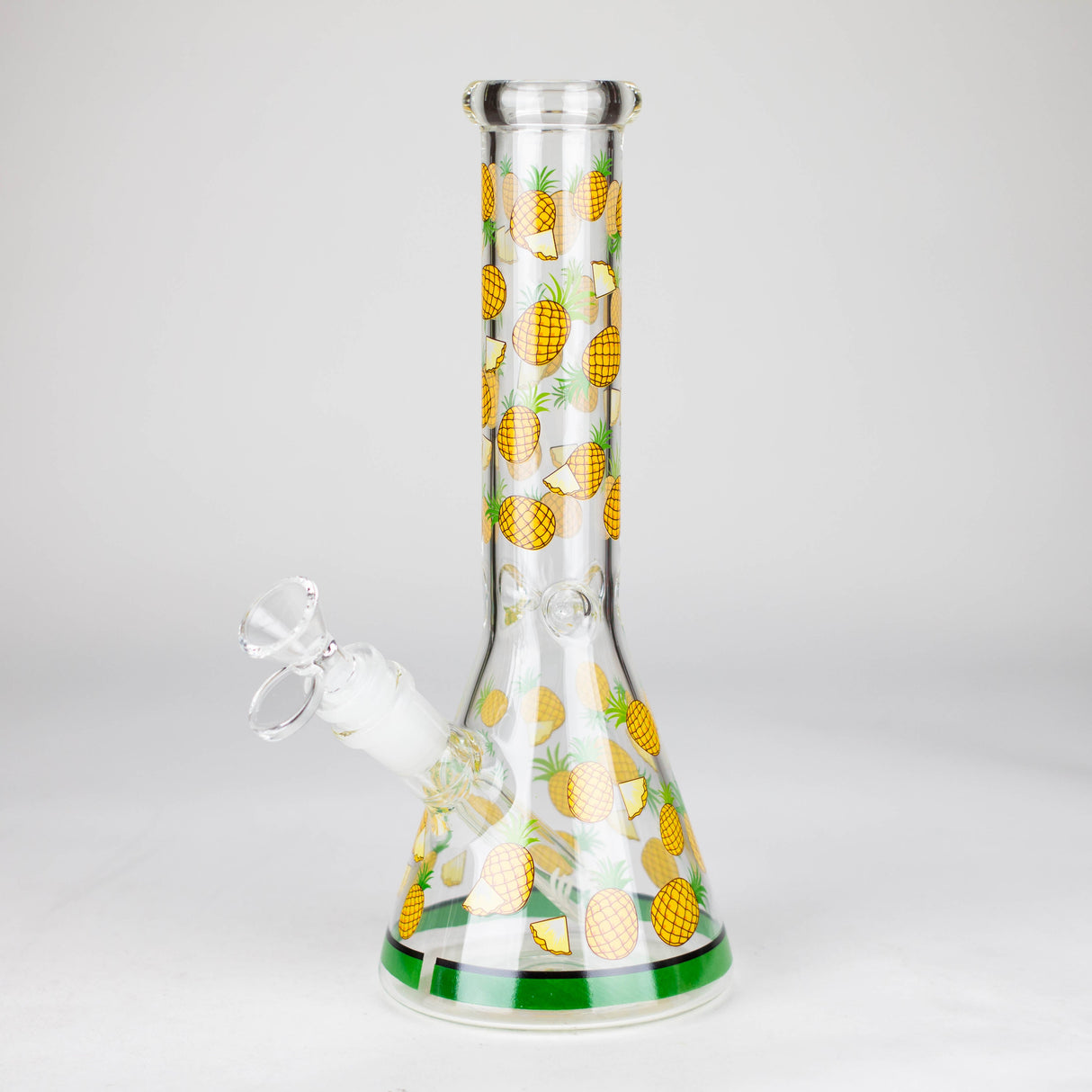 10" Glass Bong With Fruit Design