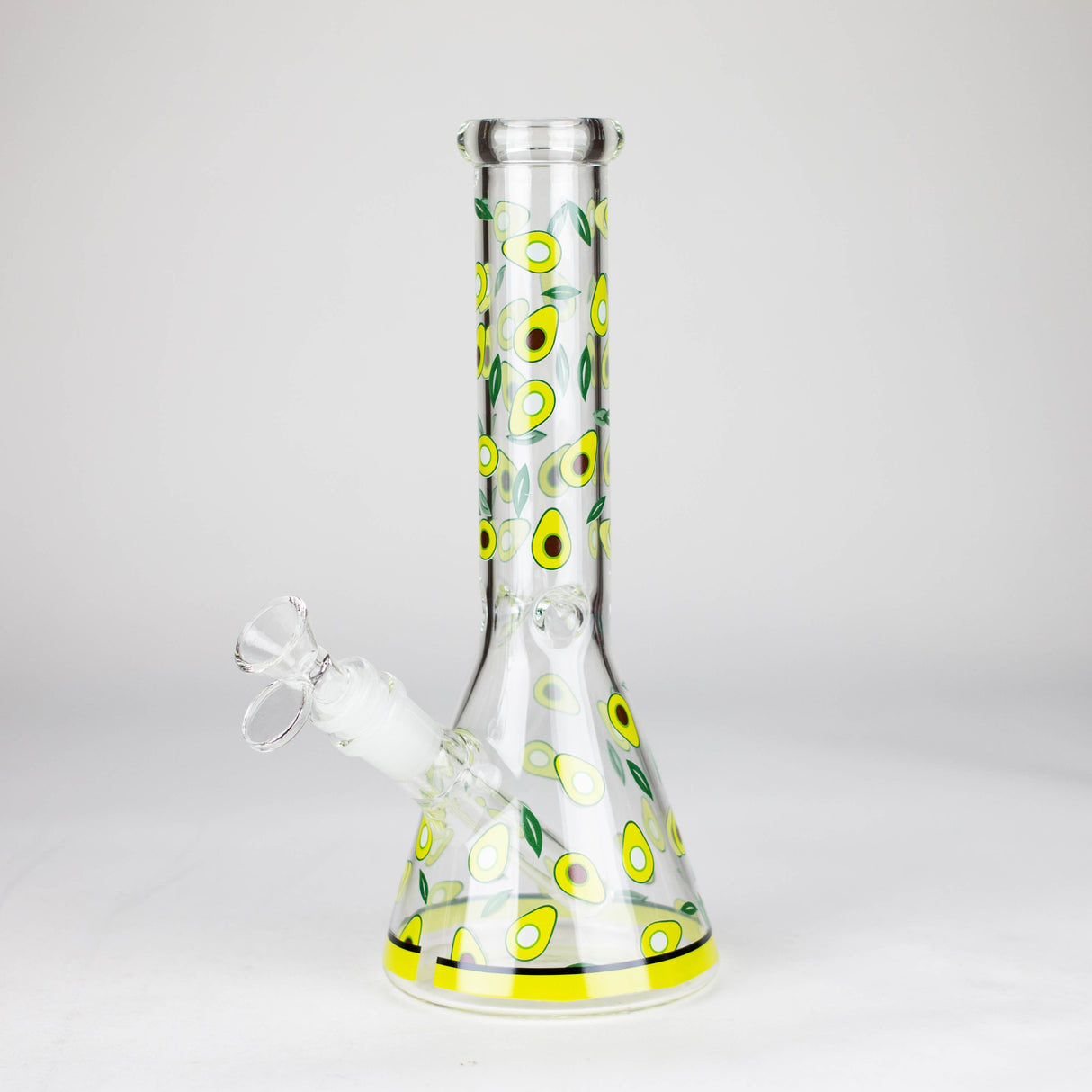 10" Glass Bong With Fruit Design