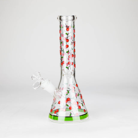 10" Glass Bong With Fruit Design