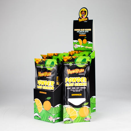 HoneyPuff | Glass Cleaner Powder (Box of 12) [P1285] Cleaner Canadian Distributor Orange