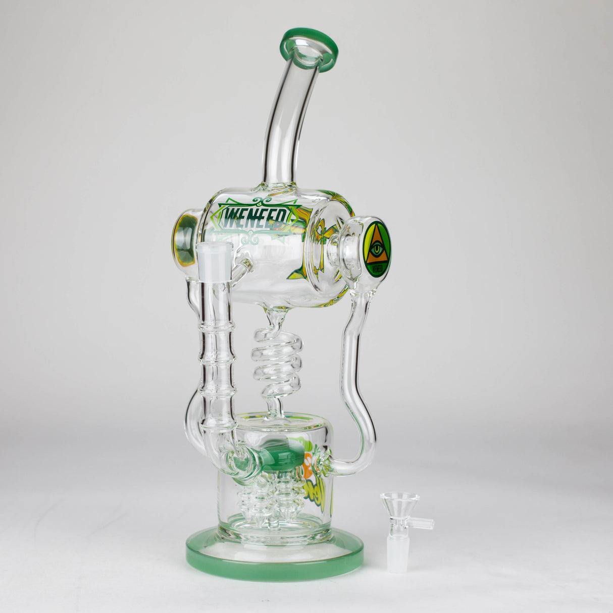 WENEED | 14" Pulse Helix Glass bong