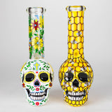 9" Sugar Skull-Themed glass bong [SK Series] Glass Bong BB Canada