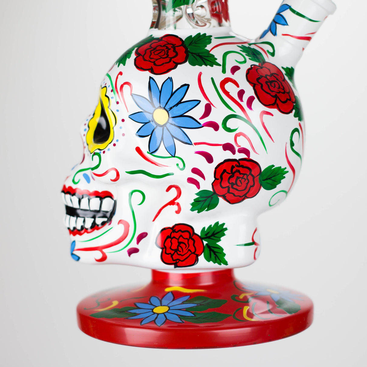 10" Sugar Skull-Themed glass bong [SK Series] Glass Bong BB Canada