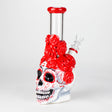 9" Rose sugar skull-themed glass bong [SK16] Glass Bong BB Canada