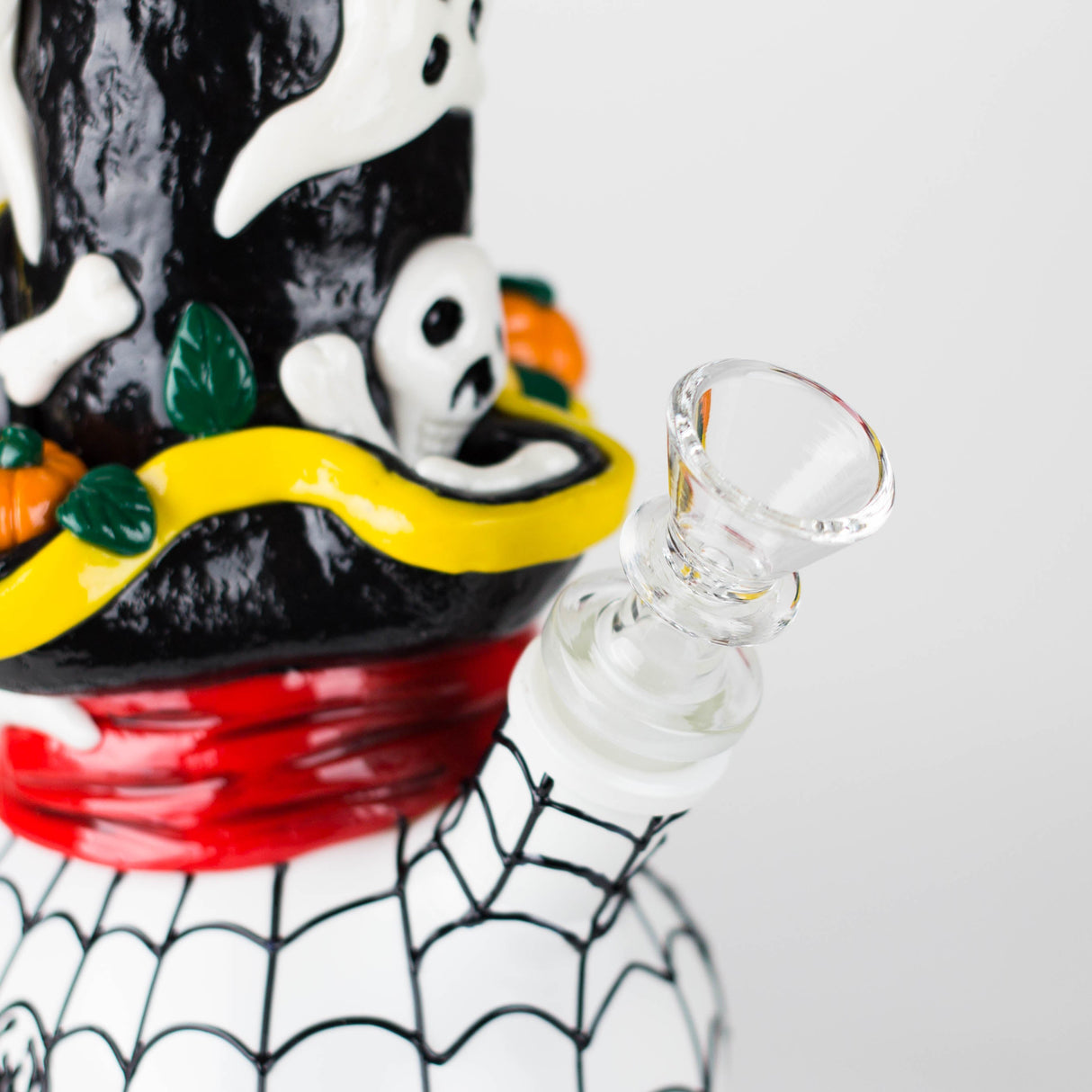 9" Pirate-Themed Sugar Skull Glass Bong [SK20] Glass Bong BB Canada