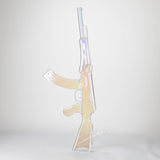 27" Electroplated AK-47 Design Glass Bong with Display Stand [GU001]