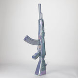 27" Electroplated AK-47 Design Glass Bong with Display Stand [GU001]