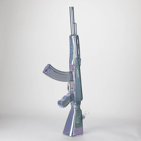 27" Electroplated AK-47 Design Glass Bong with Display Stand [GU001]