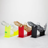 24" Electroplated Machine gun Design Glass Bong with Display Stand [GU002] Glass Bong BB Canada