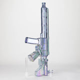22" Electroplated Machin gun Design Glass Bong with Display Stand [GU003] Glass Bong BB Canada