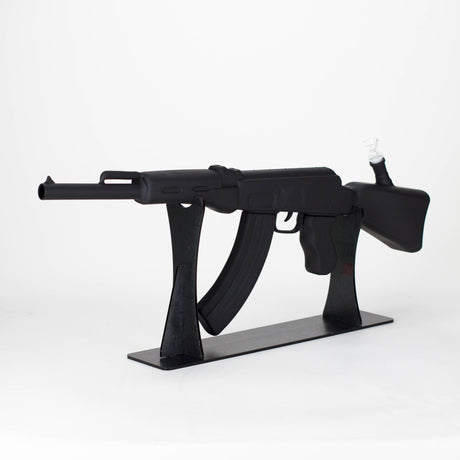 27" Painted AK-47 Design Glass Bong with Display Stand [GU005]