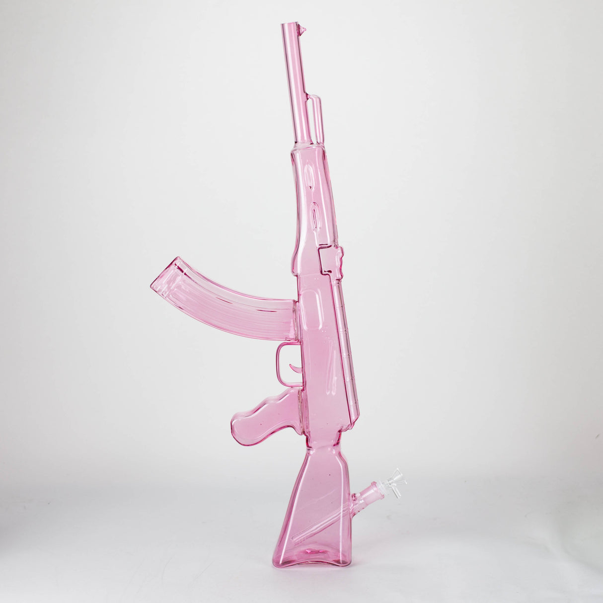 27" Painted AK-47 Design Glass Bong with Display Stand [GU005]