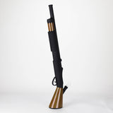 27" Painted Shotgun Design Glass Bong with Display Stand [GU006]