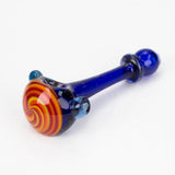 Shine Glassworks made in Canada | Crushed Opal Space fumed handpipe with spiral bowl