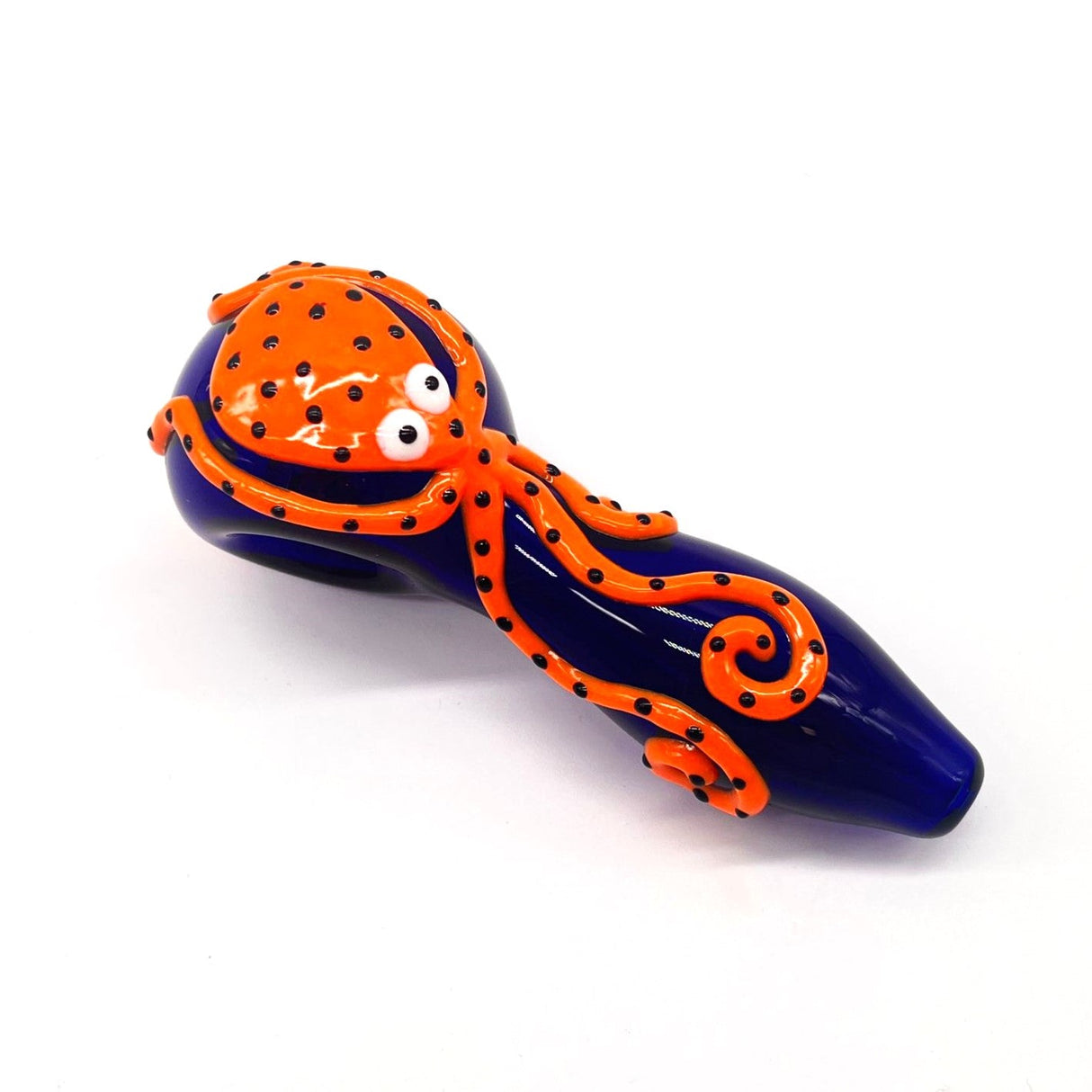 Octopus V2 Glow In The Dark Glass Smoking Spoon Hand Pipe_2