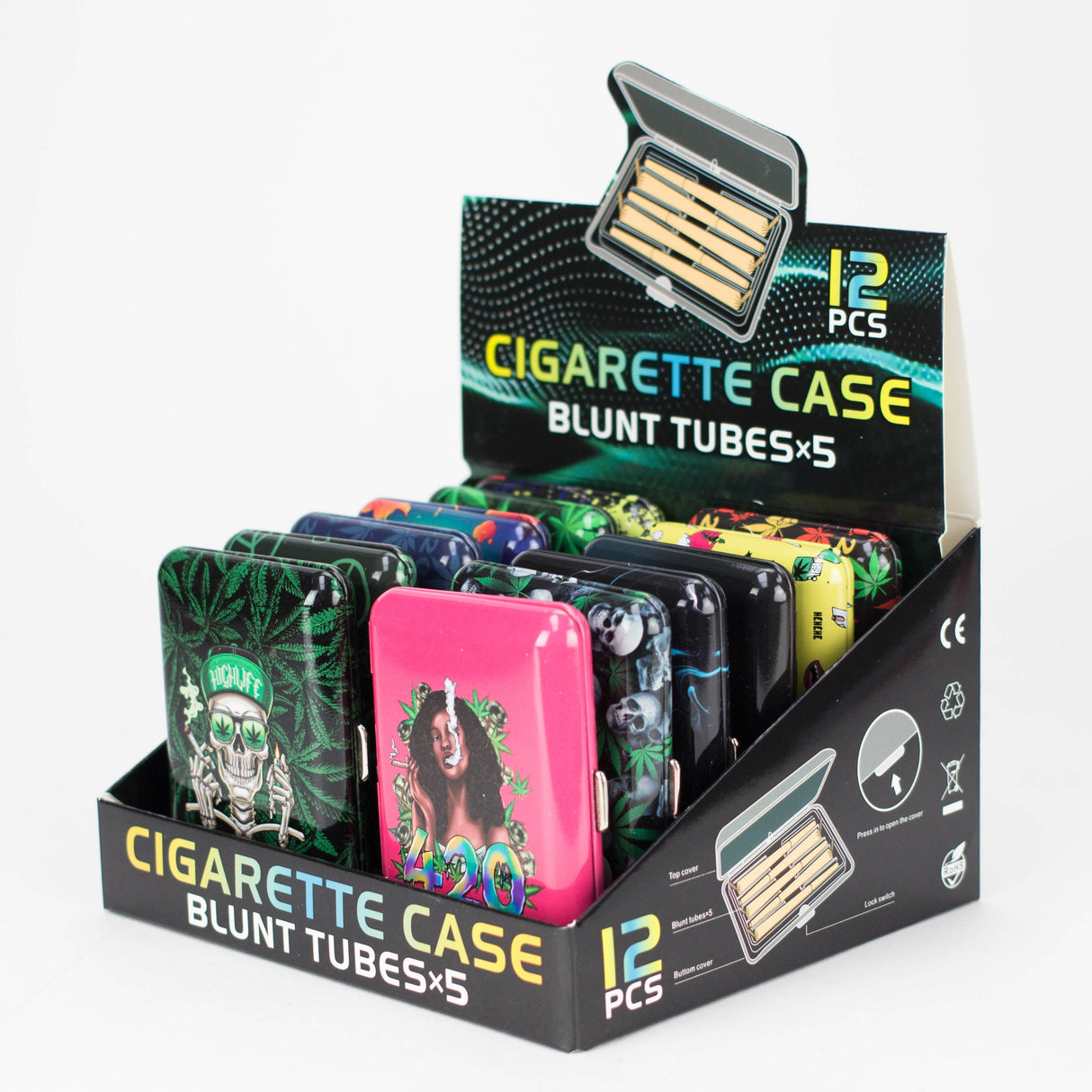 Blunt Tubes Storage Case Box of 12