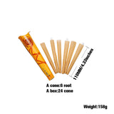 HORNET | 1-1/4 Size Natural Pre-Rolled Paper Cones 6 x 24CT Pre-rolled Cone (Display Pack) Super Supplys Inc