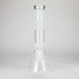 12" Frosted glass beaker water bong