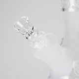 12" Frosted glass beaker water bong