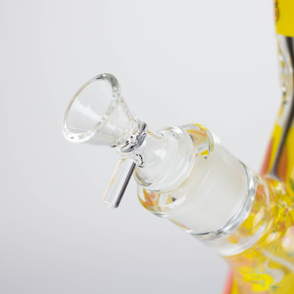 14" 7mm Glass Bong With Heart Design Beaker Bong 777 Smoke