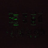 8.5" Cartoon Designs Glow In The Dark beaker bong In the Box [PIP301] Glass Bong NIBO Distribution