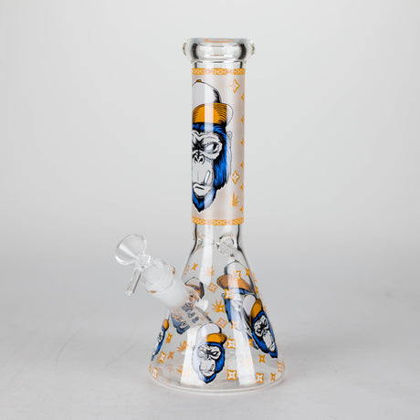 10" Gorilla Designs Glow In The Dark beaker bong In the Box [PIP302] Glass Bong NIBO Distribution Design 2