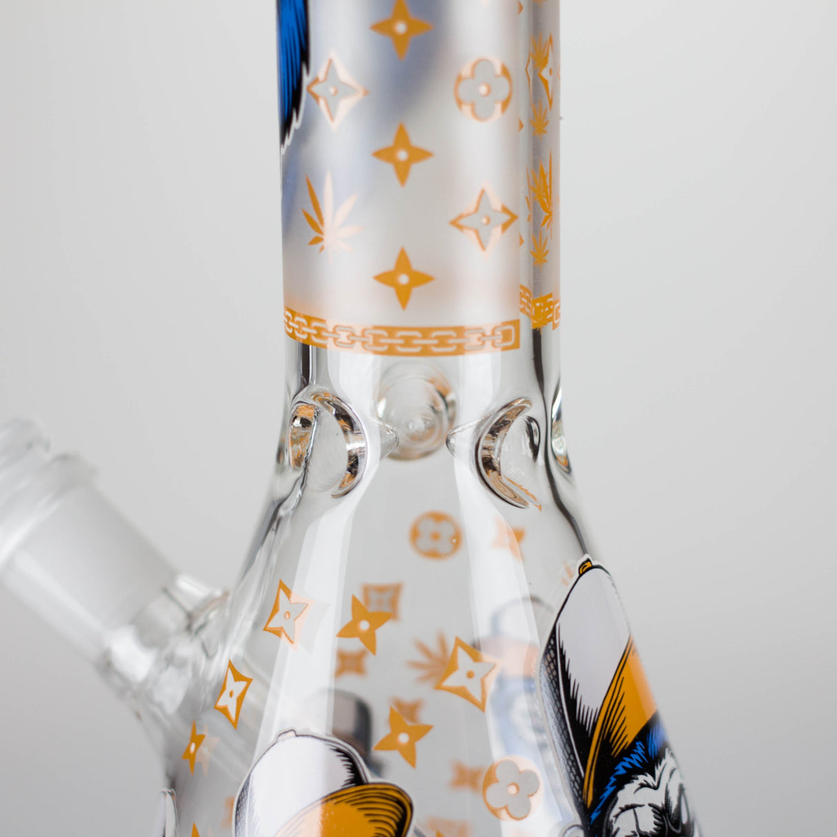 10" Gorilla Designs Glow In The Dark beaker bong In the Box [PIP302] Glass Bong NIBO Distribution