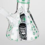 8.5" Gorilla Designs Glow In The Dark beaker bong In the Box [PIP301] Glass Bong NIBO Distribution