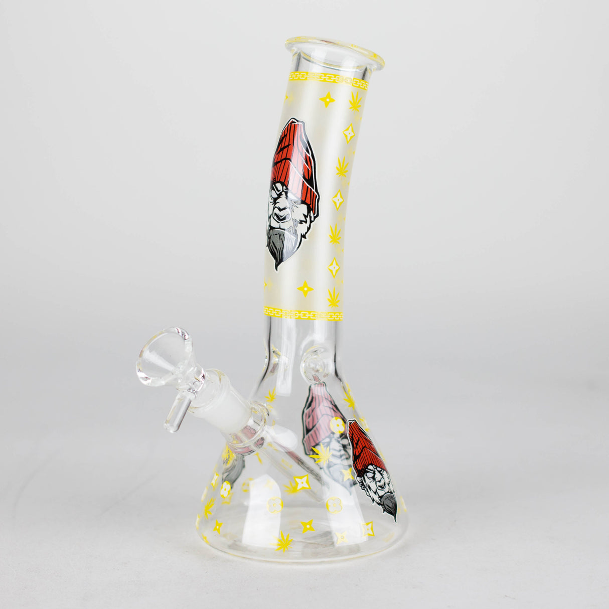 8.5" Gorilla Designs Glow In The Dark beaker bong In the Box [PIP301] Glass Bong NIBO Distribution Design 1
